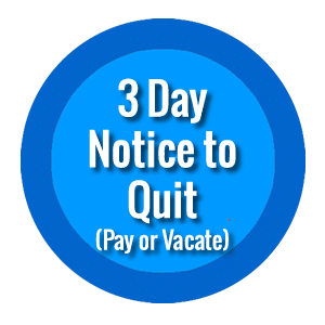 3 Day Notice to Vacate