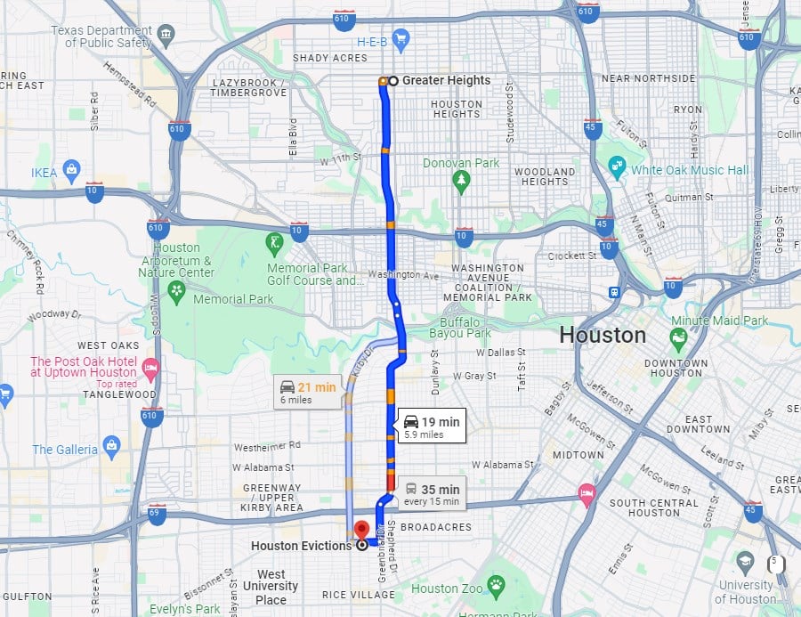 Eviction Notice to houston area